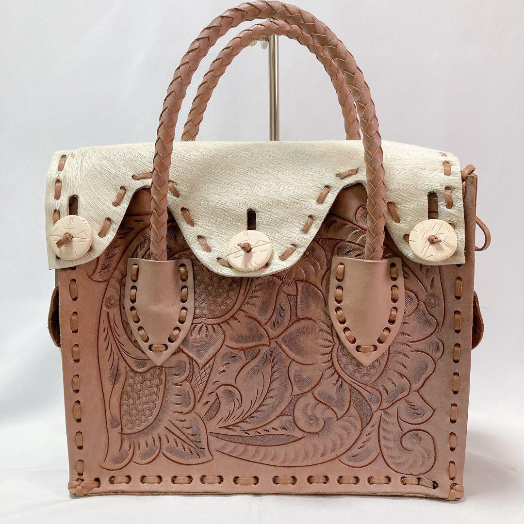 【美品】グレースコンチネンタル カービングトライブス Maestra ハラコ調