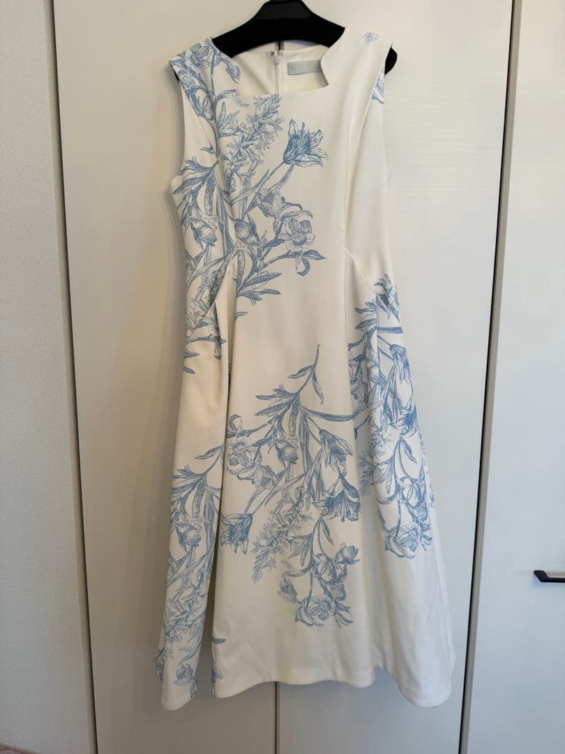 CELFORD セルフォード スカラネックワンピース　花柄　ブルー