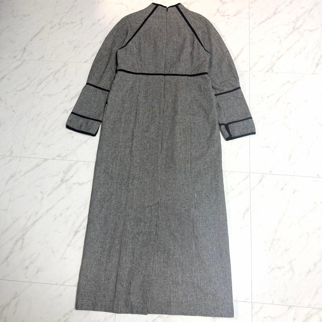 完売品✨️クラネ HOUNDSTOOTH PIPING ONE PIECE ロング