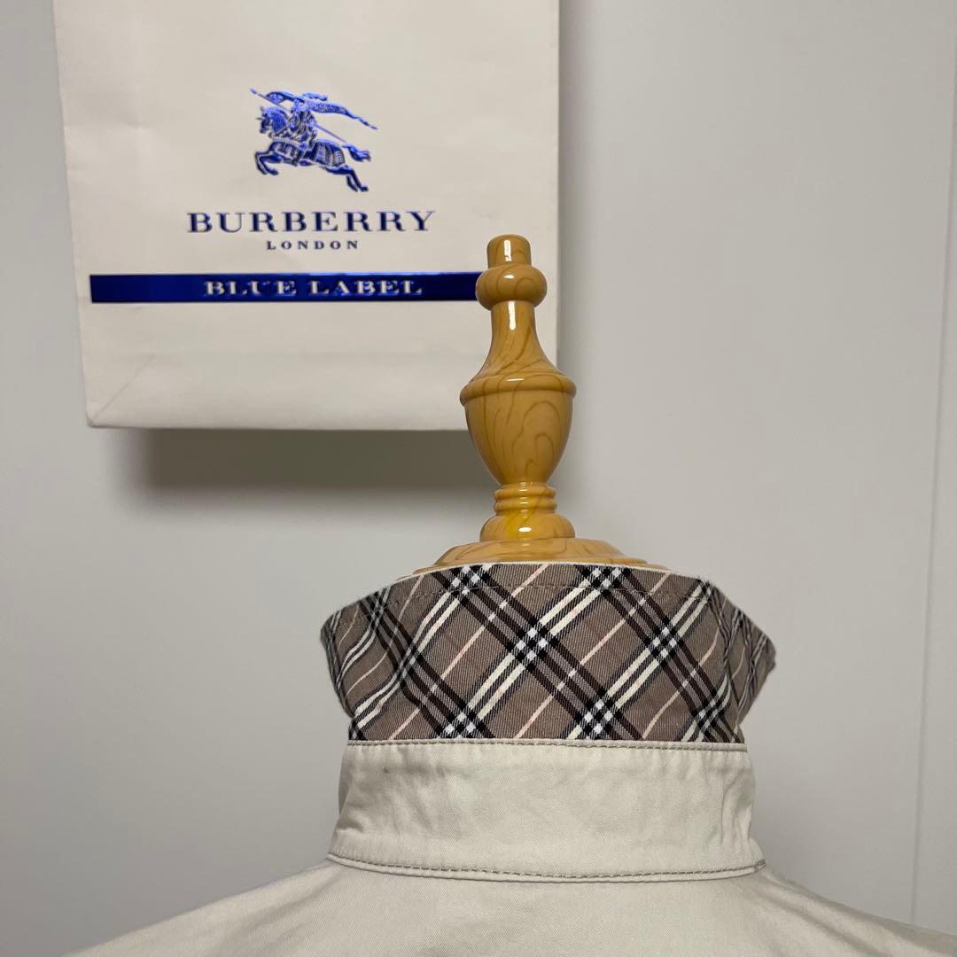 【BURBERRY BLUE LABEL】ホースマーク襟裏袖裏チェックジャケット