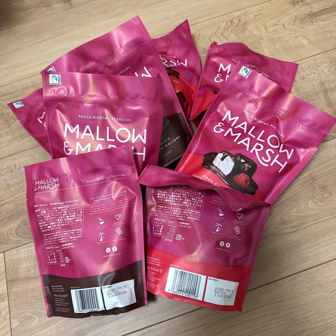 【8セット】MALLOW&MARSH マシュマロ 100g チョコ×ラズベリー