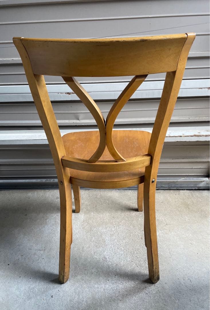 ビンテージ/無垢材/曲木/ダイニングチェア/クロスバックチェア/チェア/椅子
