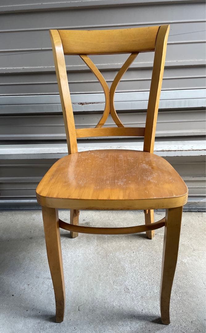 ビンテージ/無垢材/曲木/ダイニングチェア/クロスバックチェア/チェア/椅子