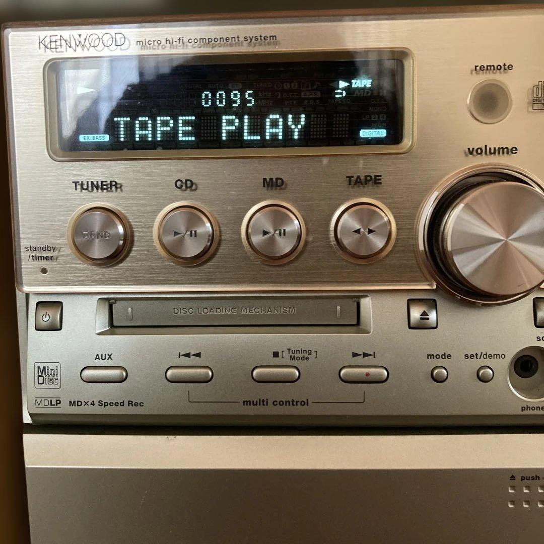 【推奨の逸品】ケンウッド CD MDカセット コンポ RXD-SK3MD 完動品