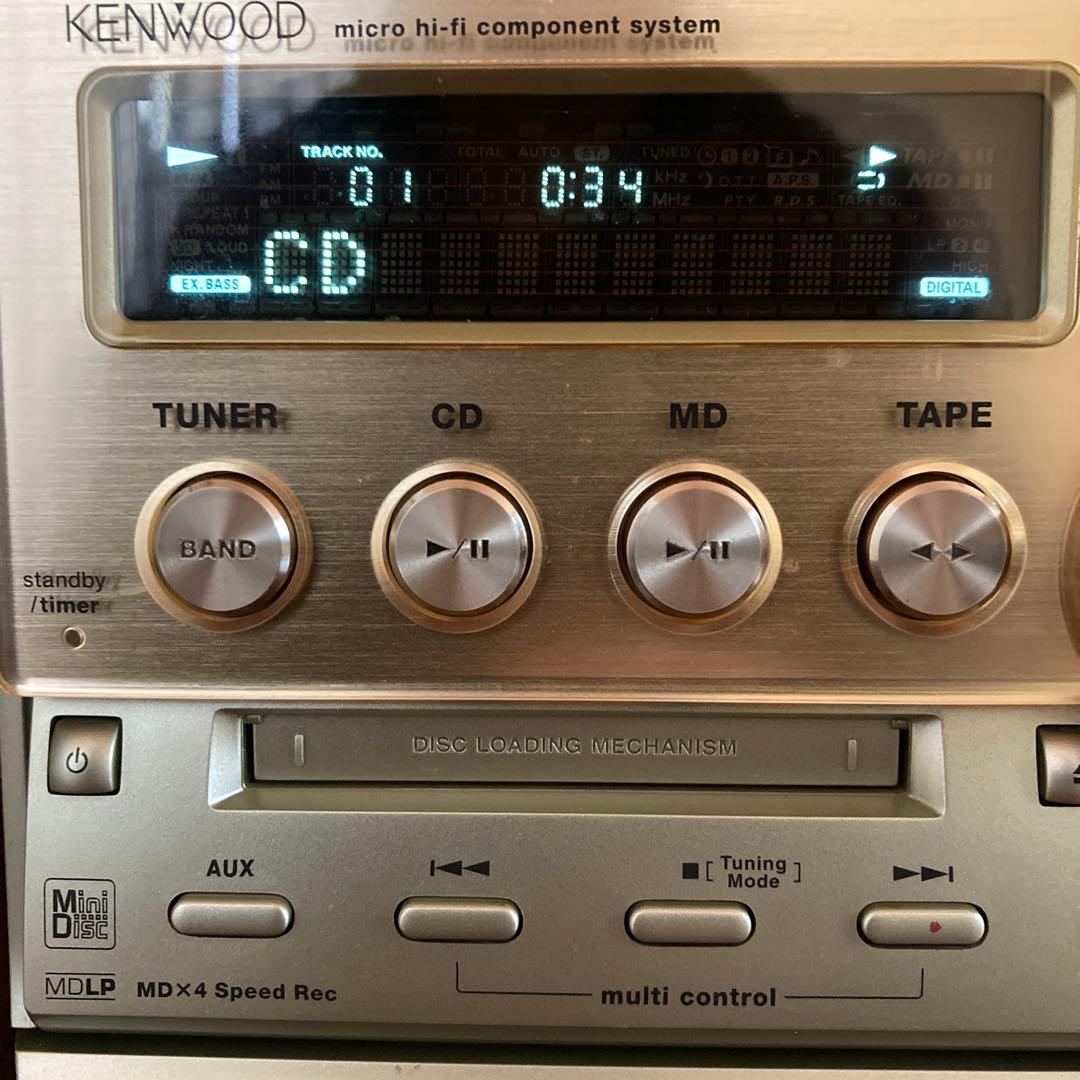 【推奨の逸品】ケンウッド CD MDカセット コンポ RXD-SK3MD 完動品