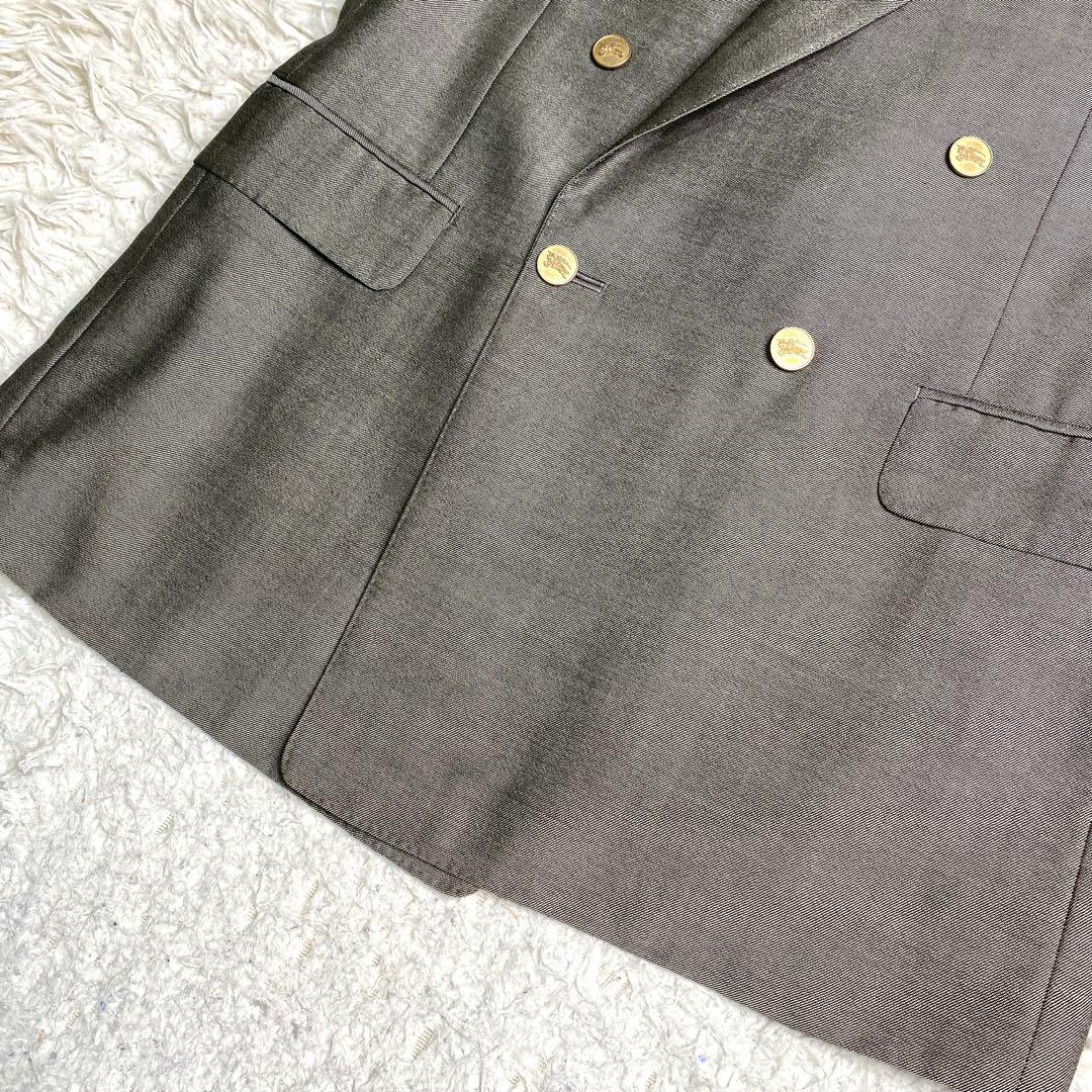 良品✨Burberry スーツ セットアップ 金ボタン 大きいサイズ モヘア