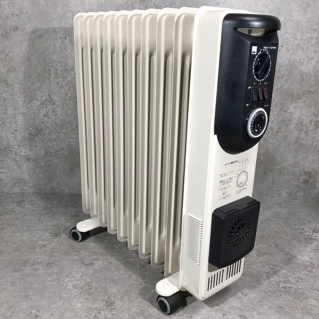 美品 DBK ドイツ 10枚フィン オイルヒーター 温風HEZC13/10JCH