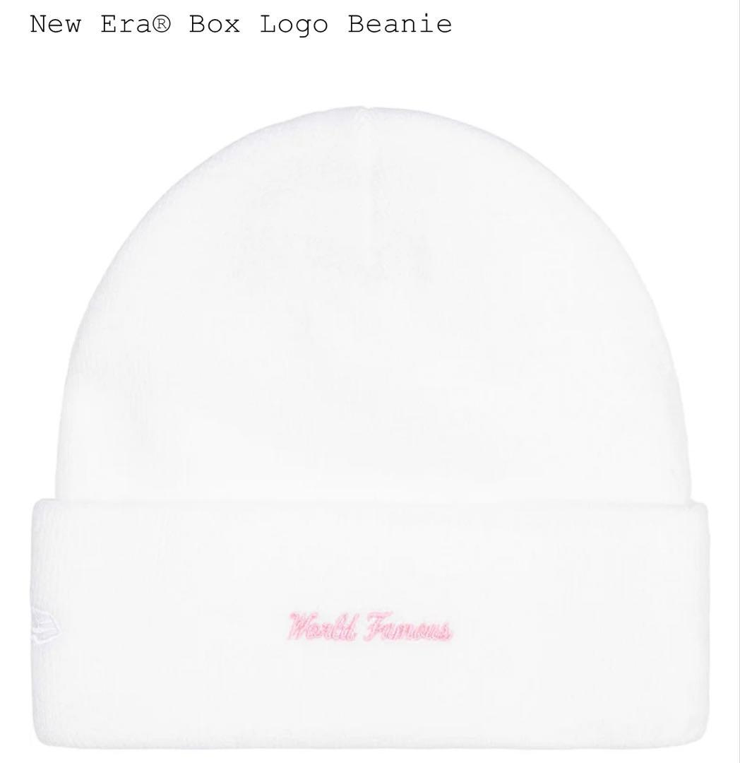 帽子 Supreme x New Era Box Logo Beanie White