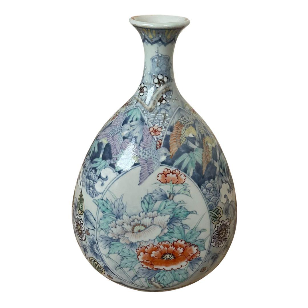 【激レア】六代　走波　壺　花瓶　レトロ　33cm