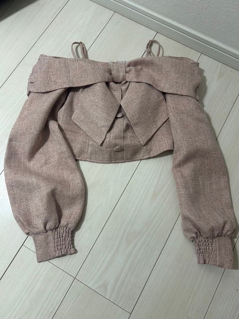 LIP SERVICE リップサービス リボンオフショルロングスリーブトップス