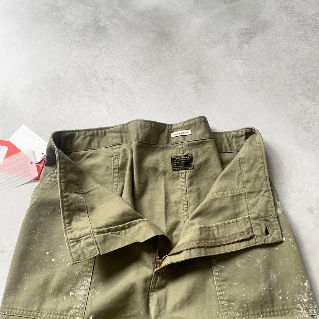 未使用 B品 ATTICK BY JOHNBULL ミリタリーパンツ M カーキ