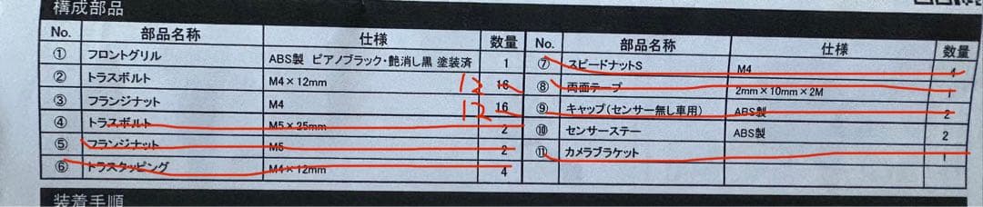 MAZDA6 AutoExe フロントグリル MGJ2520 欠品部品あり