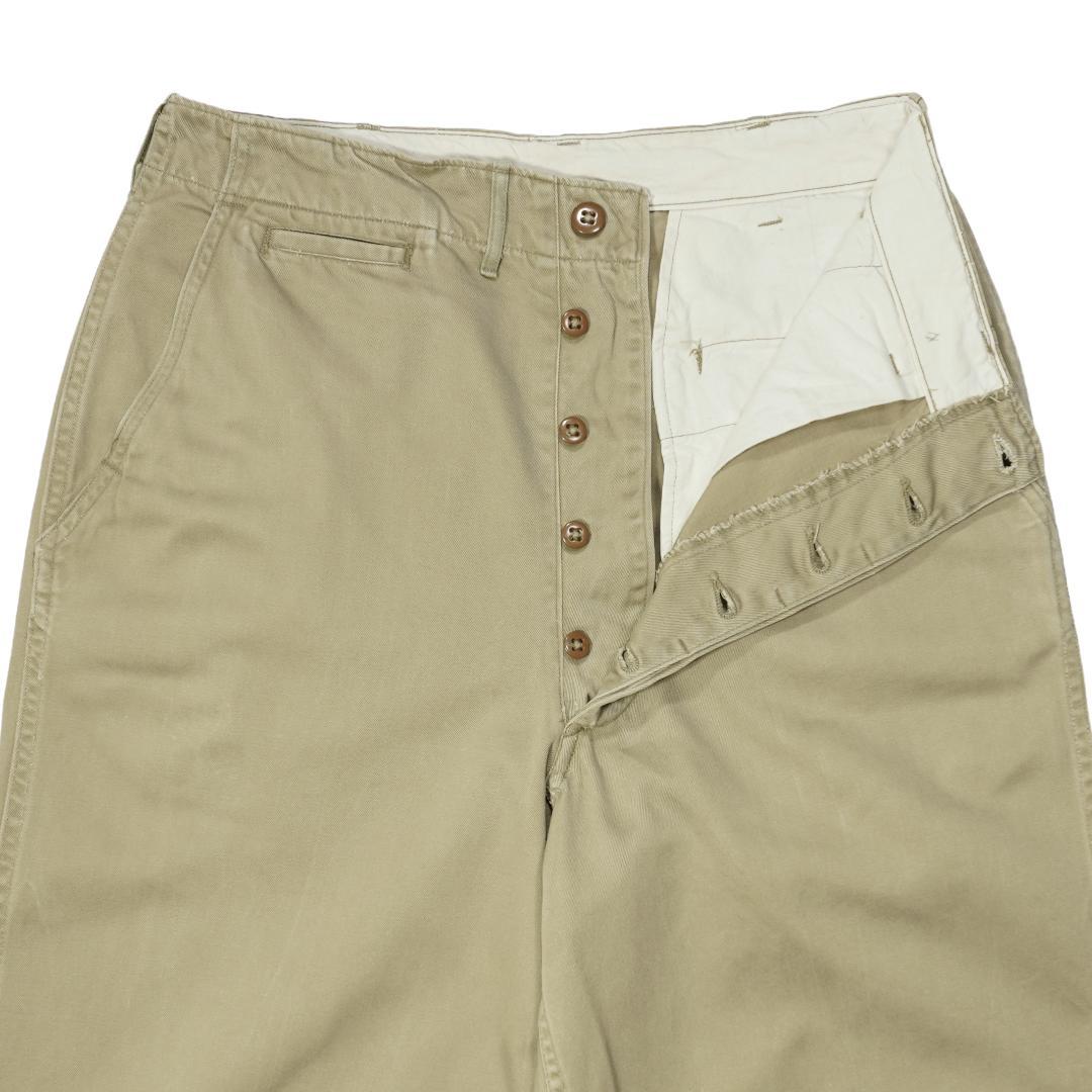 パンツ US ARMY KHAKI CHINO TROUSERS 1951s W32