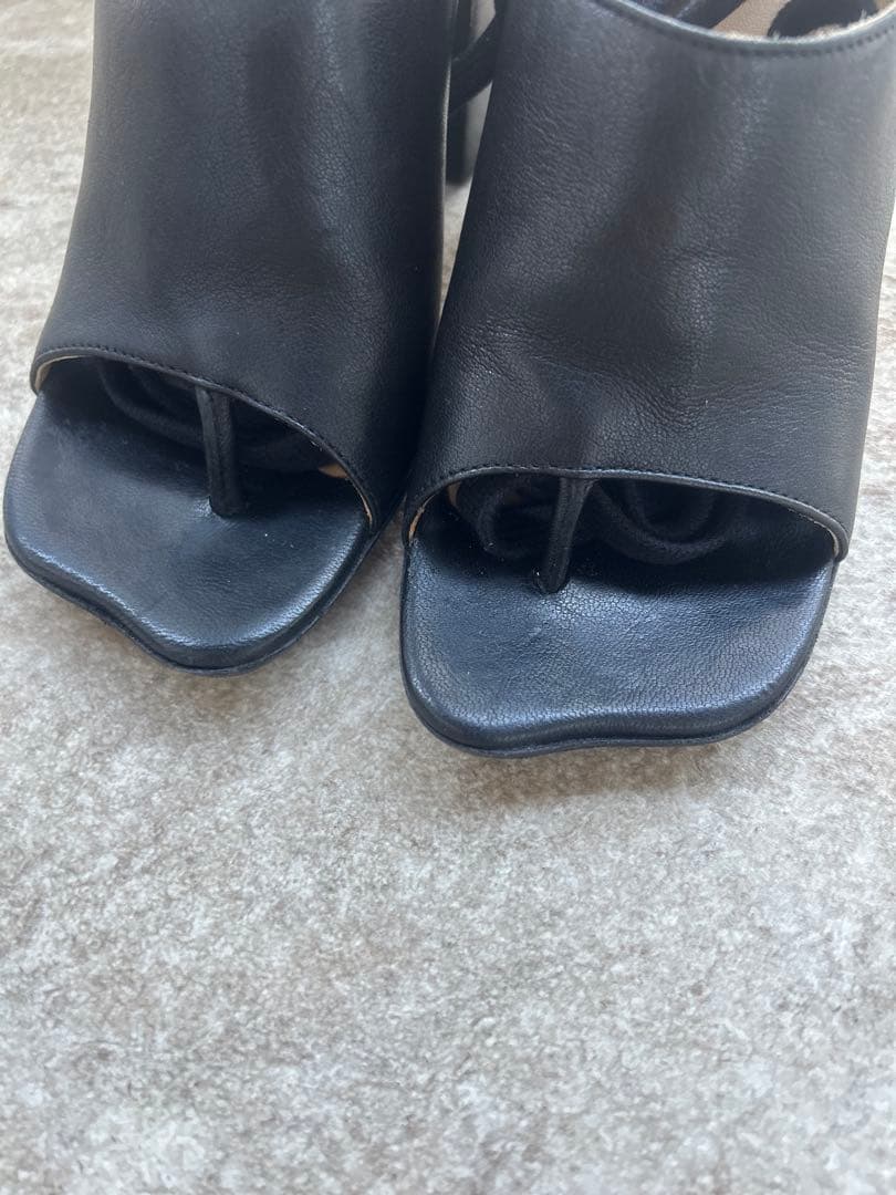 【美品】MM6 メゾンマルジェラ レザーレースアップサンダル　36サイズ