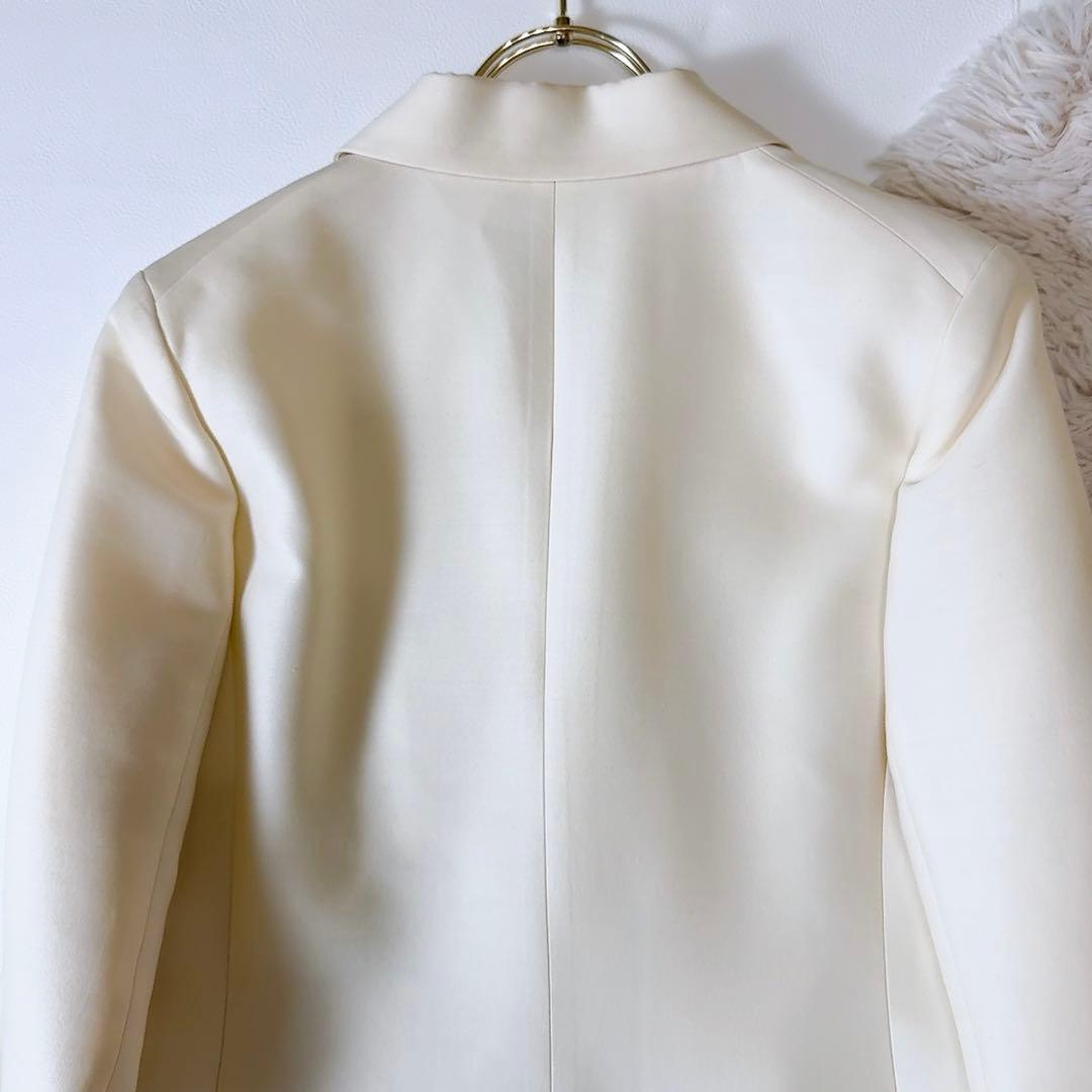 新品タグ付ꕥアナイ ウールシルクダブルテーラードジャケット 上品 日本製 M