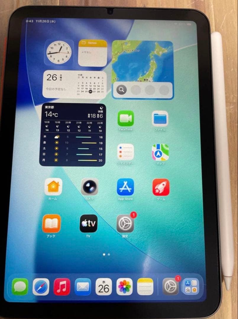 n*a様 iPad mini 6G 256GB +Apple Pencil+純正