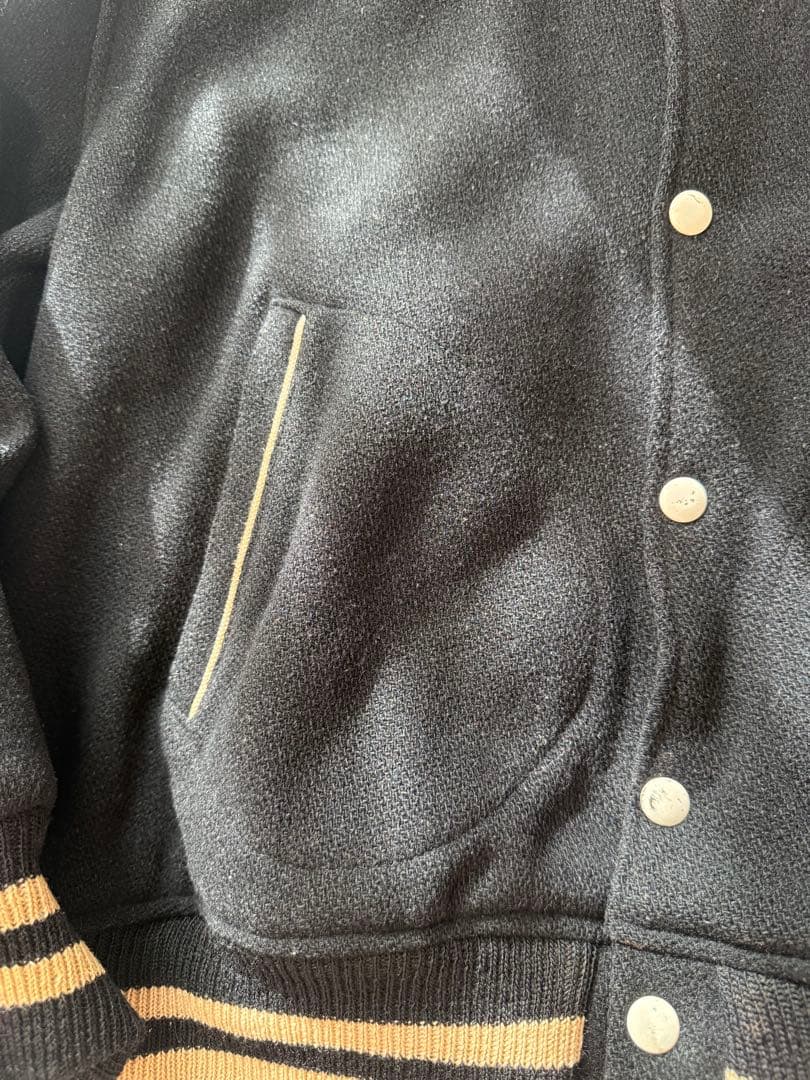 50s - 60s Vintage ウール スタジャン テディジャケット