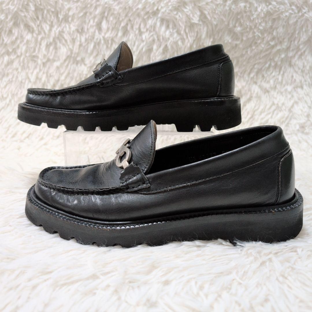 サルヴァトーレフェラガモ ガンチーニ ローファー ブラック 24.0cm