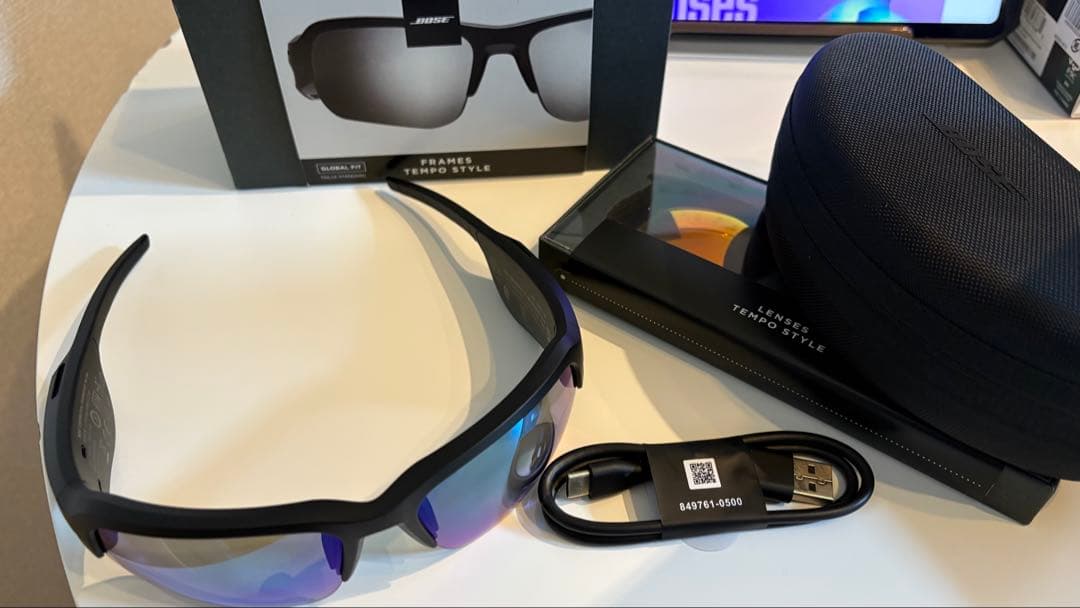 【別売レンズ付】BOSE Frames Tempo 標準レンズ＆オレンジセット