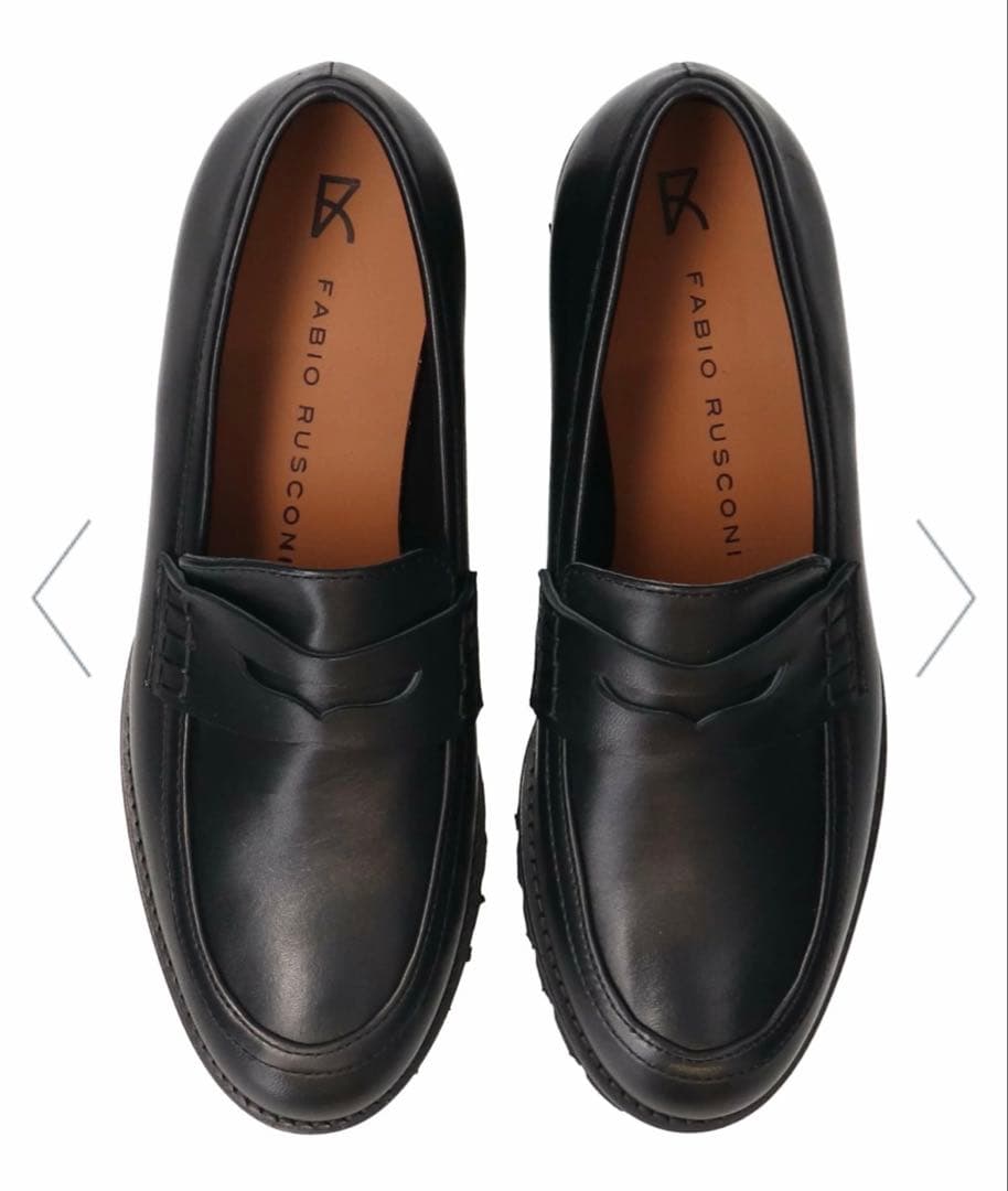 FABIO RUSCONI 軽量タンクソールローファー サイズ38