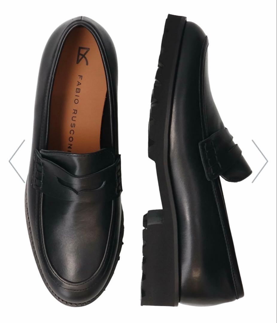 FABIO RUSCONI 軽量タンクソールローファー サイズ38