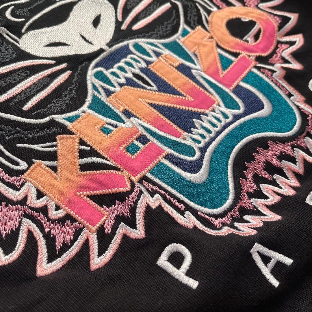 k*様 KENZO ケンゾー スウェット トレーナー トップス S ブラック 刺