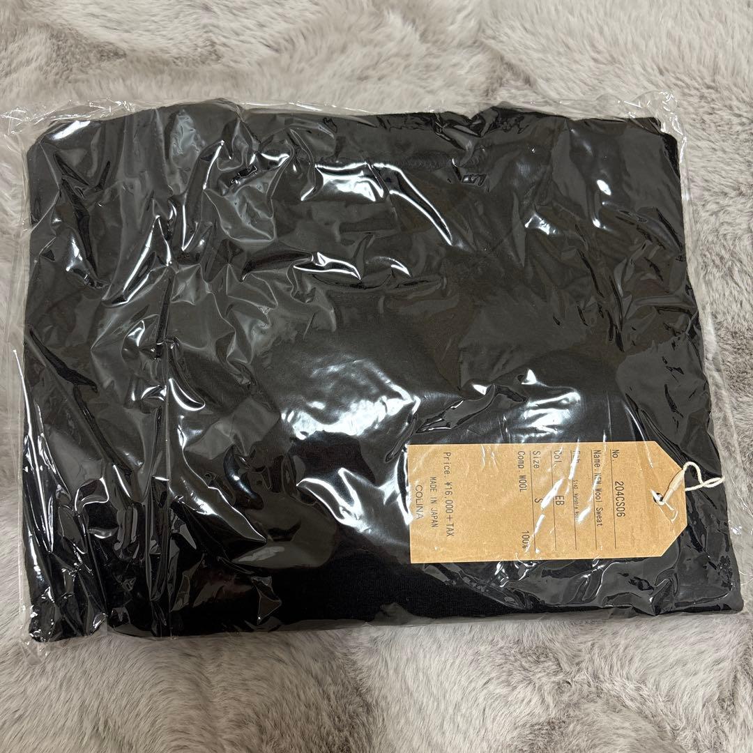 こ*い様 COLINA WOOL SWEAT ウールスウェット　ブラック