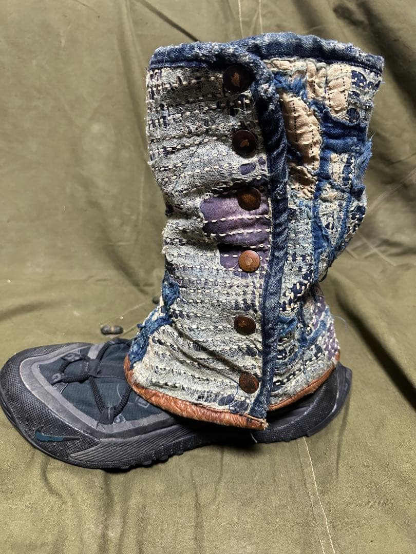 最終値下げキャピタルkountry 襤褸レッグウォーマー？※boro名作名品