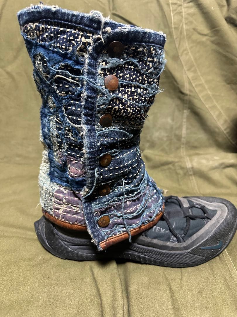 最終値下げキャピタルkountry 襤褸レッグウォーマー？※boro名作名品