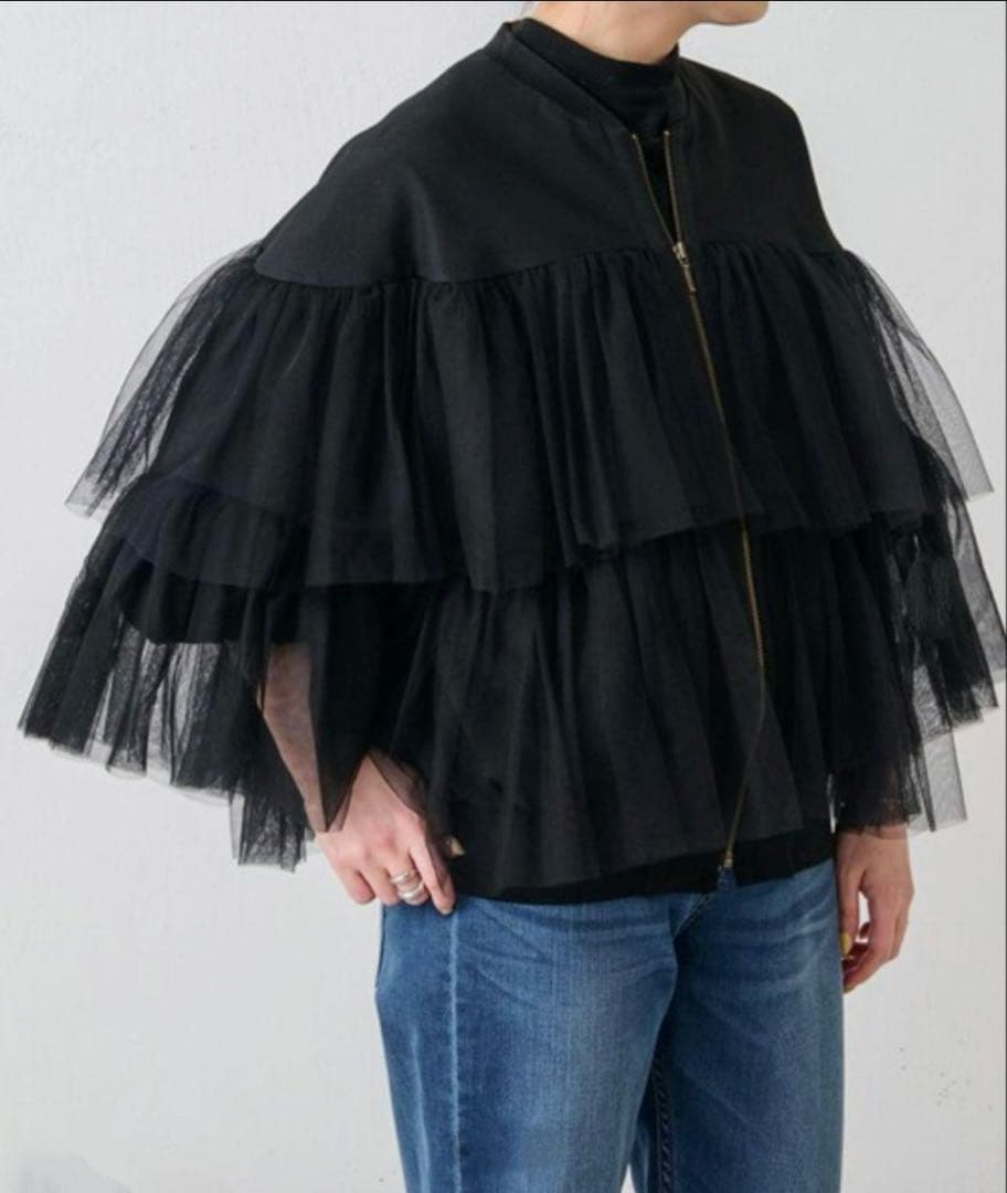 BEARDSLEY ビアズリー チュールMA-1 ブルゾン ブラック 新品未使用