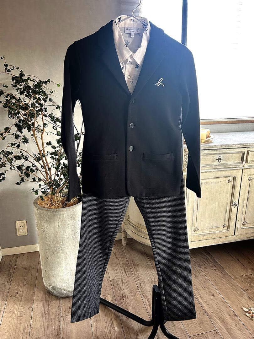 Gala★超美品アニエスベー★フォーマルスーツセットアップ　シャツ3点