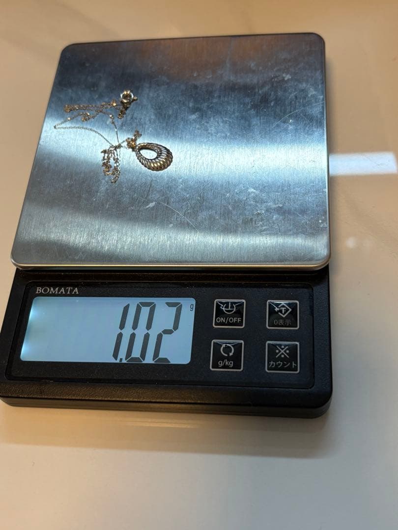 ヴィンテージ　pt900 ブラウン　ダイヤモンド　 シェルモチーフ　ネックレス