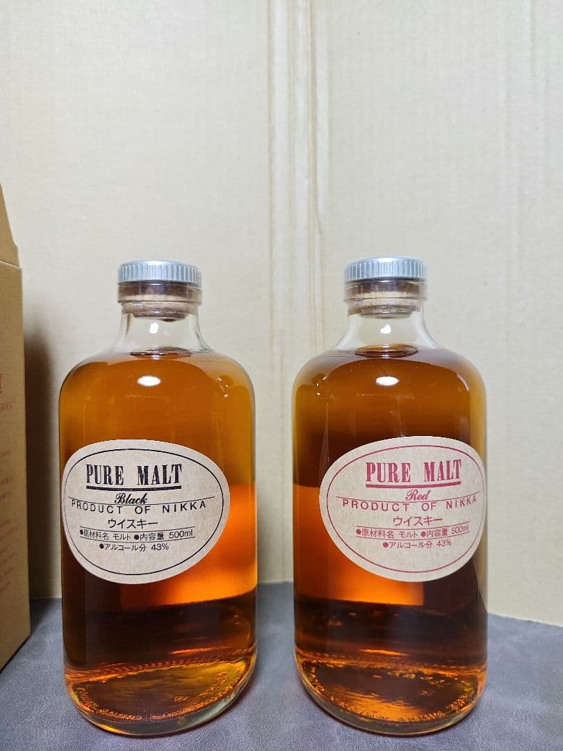 宮城峡蒸溜所限定ブレンデッドウイスキー /ピュアモルト レッド・ブラック 計3本