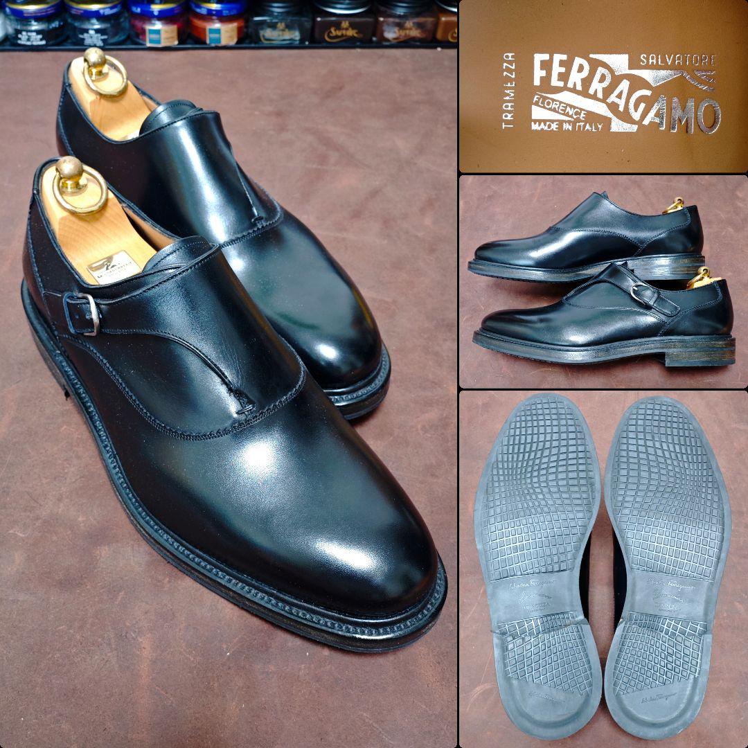 試着のみ　定価17万程度　フェラガモ　トラメッザ　シングルモンクストラップ