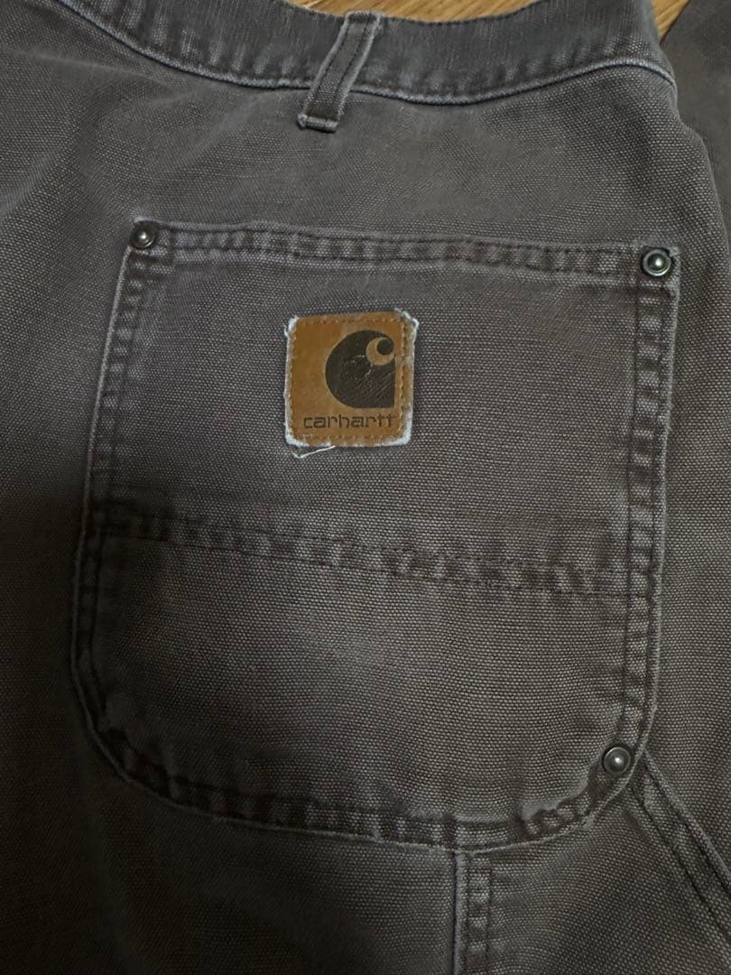 90s USA Carhartt B136 ダブルニーパンツ w38×30