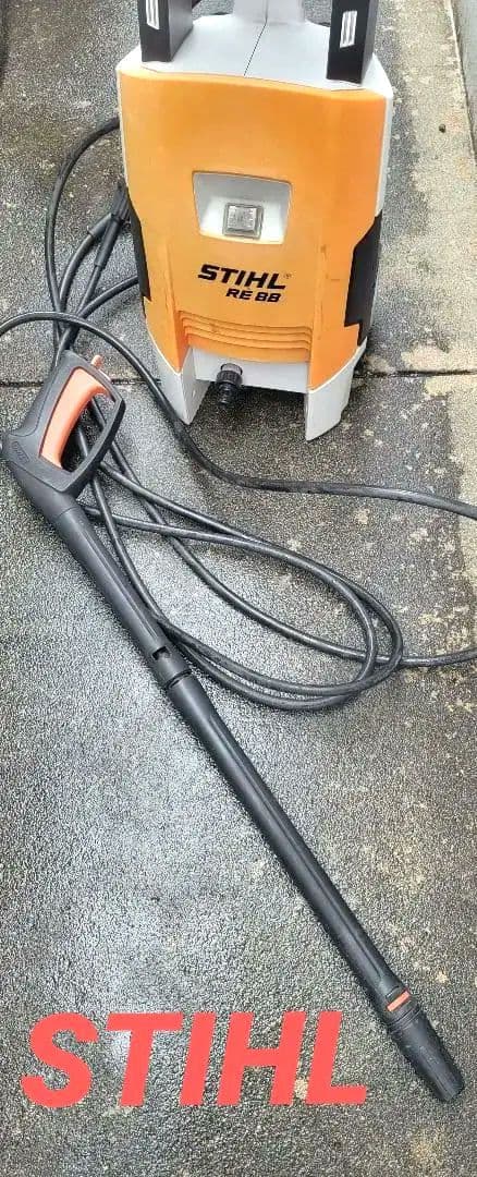 【中古】STIHL純正 RE88 温冷高圧洗浄機セット