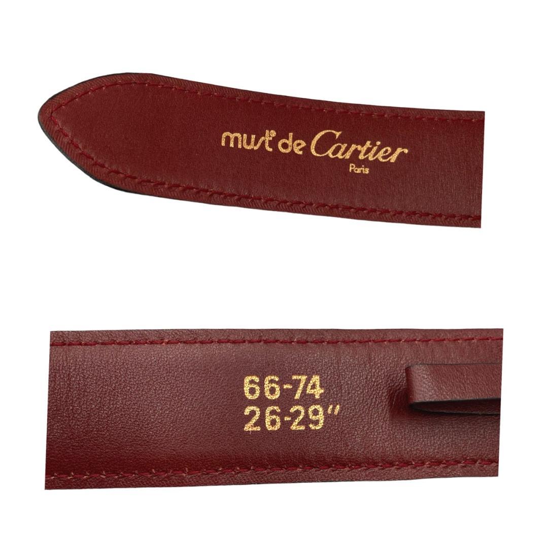良品✤【Cartier／カルティエ】ベルト　66-74㎝　マストライン1212