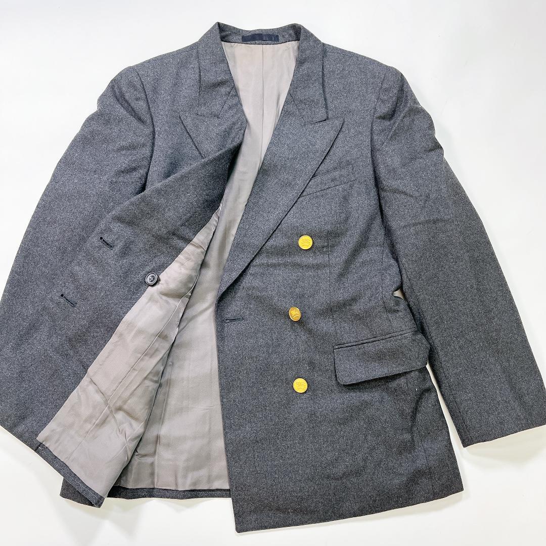 Burberrys 金ボタン ダブル テーラードジャケット 11 M グレー