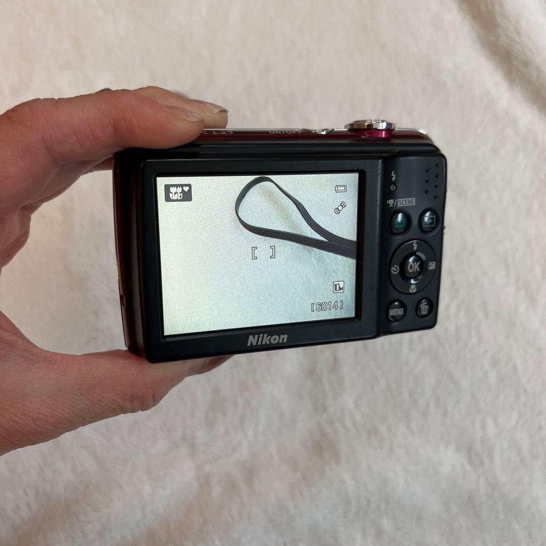 Nikon COOLPIX L23 レッド 電池新品交換済み　キッズカメラにも可