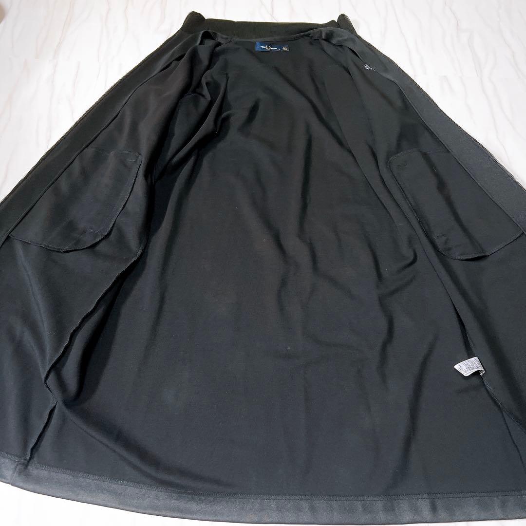 《美品》FRED PERRY ジップアップワンピース ジャージ 黒 UK10
