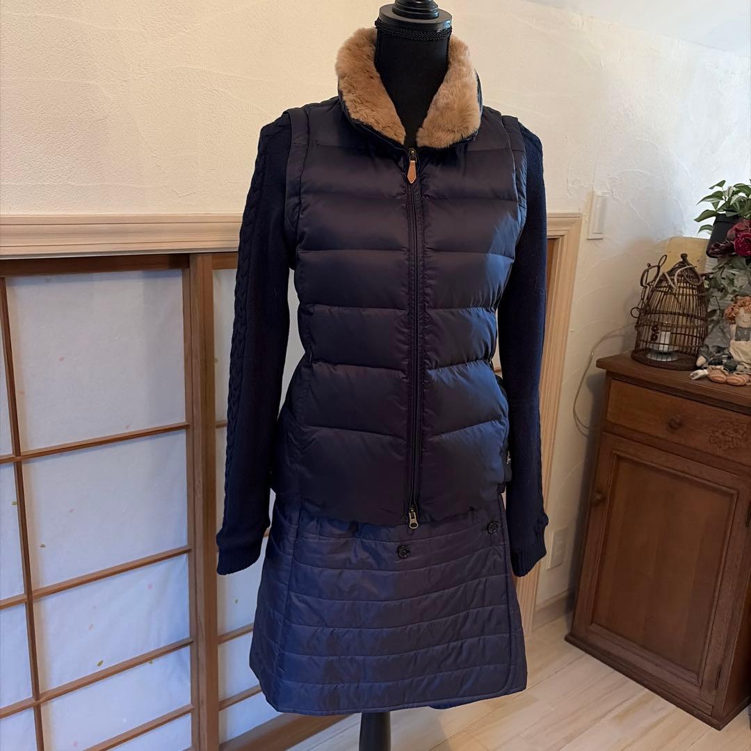 Paul Stuartゴルフ　ツーウェイダウンジャケット&巻きスカート