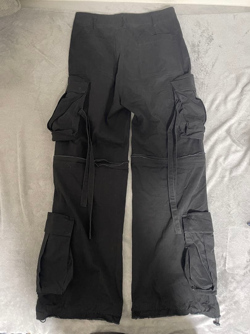 【GRANCY】ZipDesign CargoPants ブラック