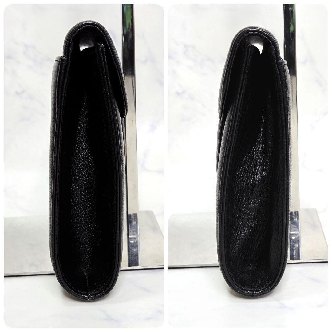 ✨美品✨イヴサンローラン YSL クラッチバッグ レザー 金具 三角プレート