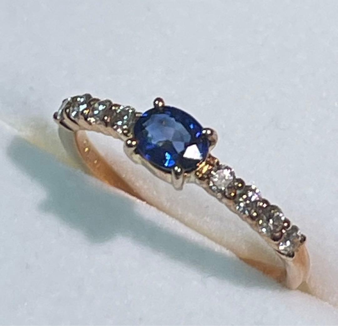 VERITE ベリテ ロイヤルブルーサファイヤリング 9号 K18