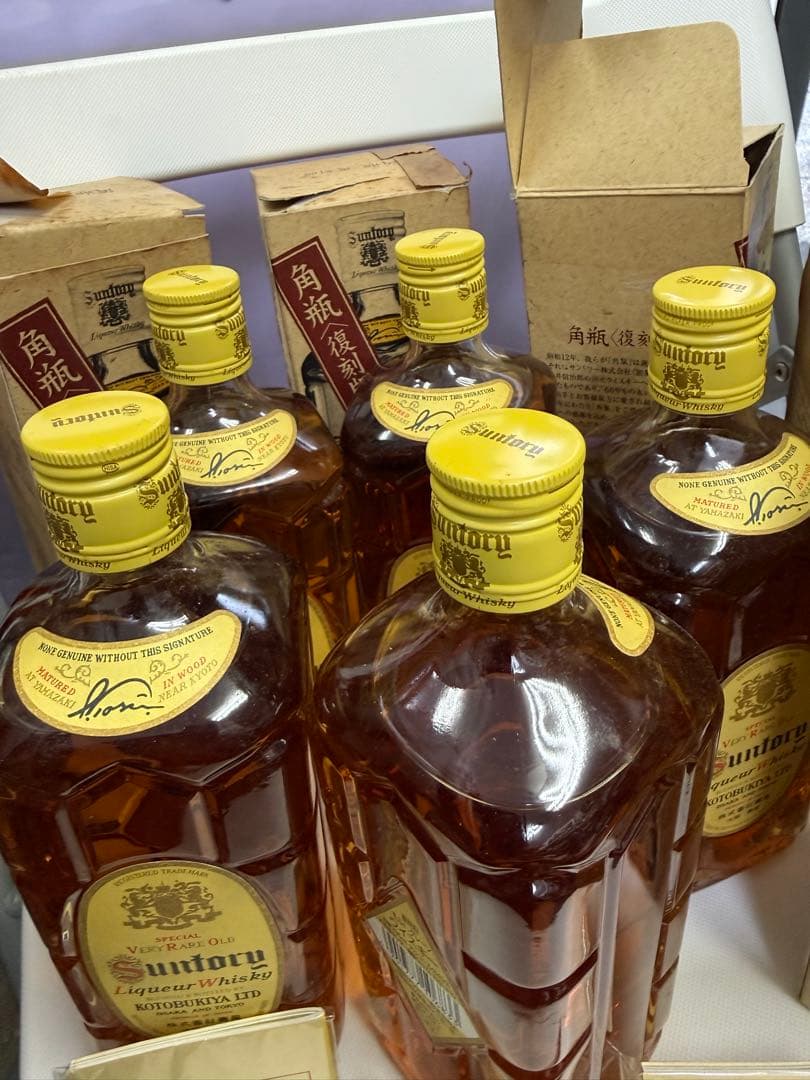 Y*o様 新品未開封角瓶復刻版非常に希少サントリーウイスキー 700ml 5本セ