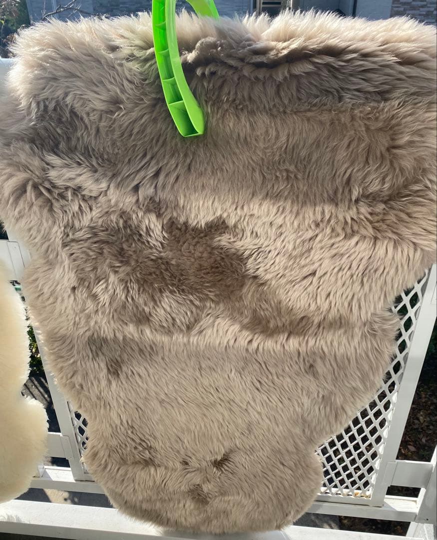 ニチロムートン　ムートンラグ　ニチロ　NICHIRO 羊毛　ブラウン