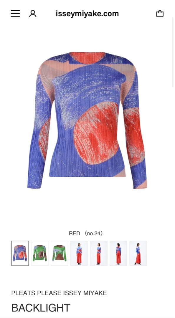 pleats please back light サイズ3