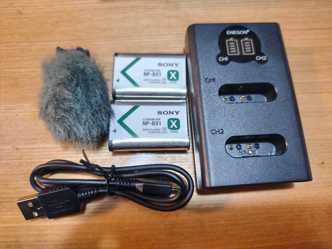 SONY ZV-1 ケース、予備バッテリー、充電器付き