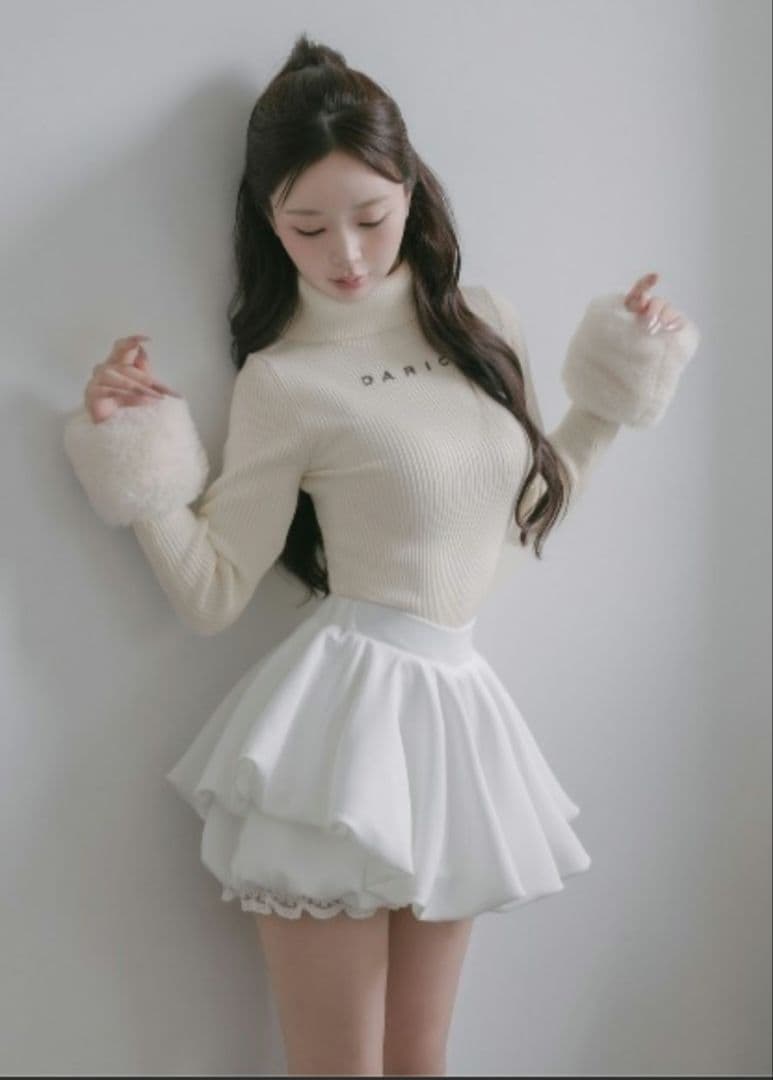 Darich ダーリッチ ボリュームバルーンミニスカート FREE