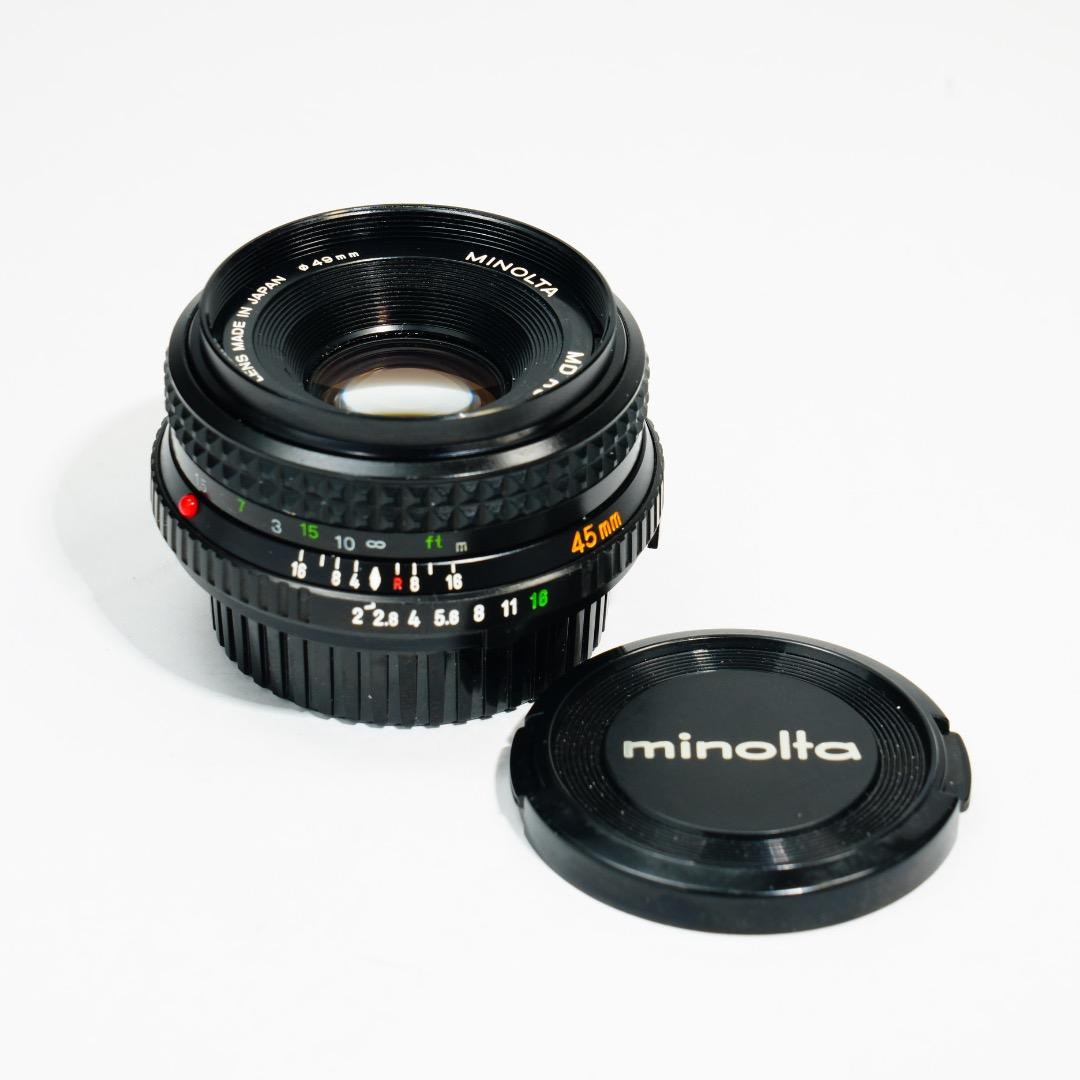 【美品】動作◎ ミノルタ MD ROKKOR 45mm F2 937